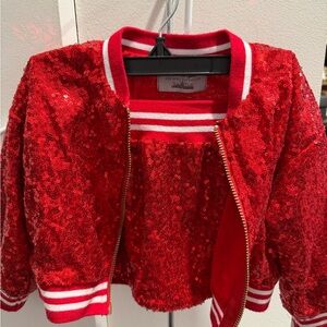 Squin Red jacket and skirt